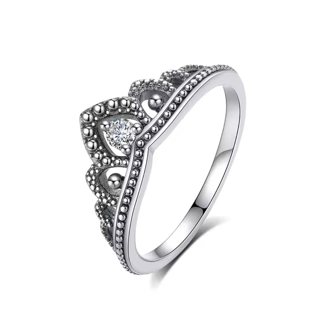 Princess ring 925 silver