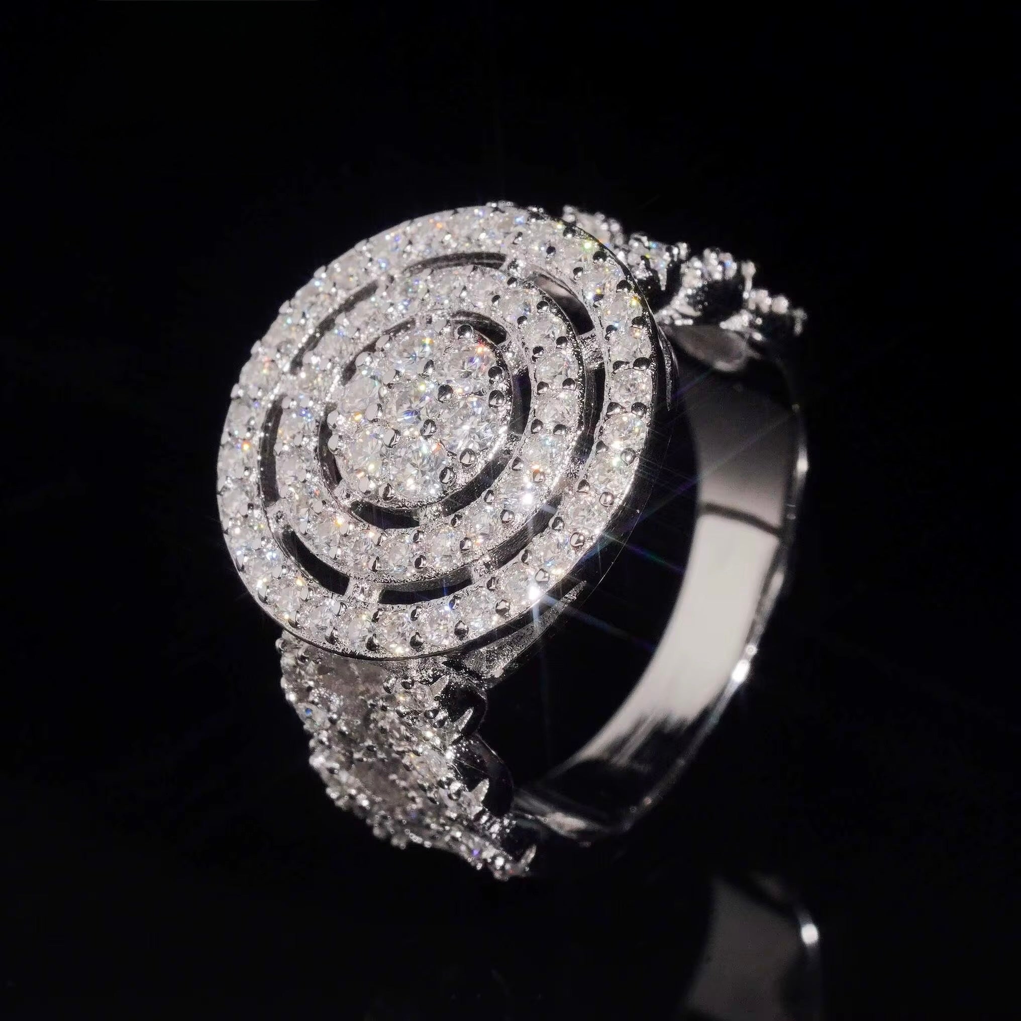 Eternal halo iced ring