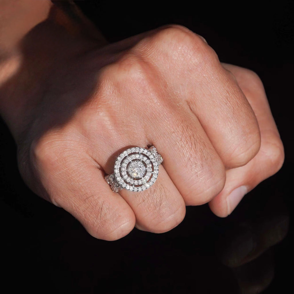 Eternal halo iced ring