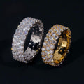 Honeycomb set eternity ring