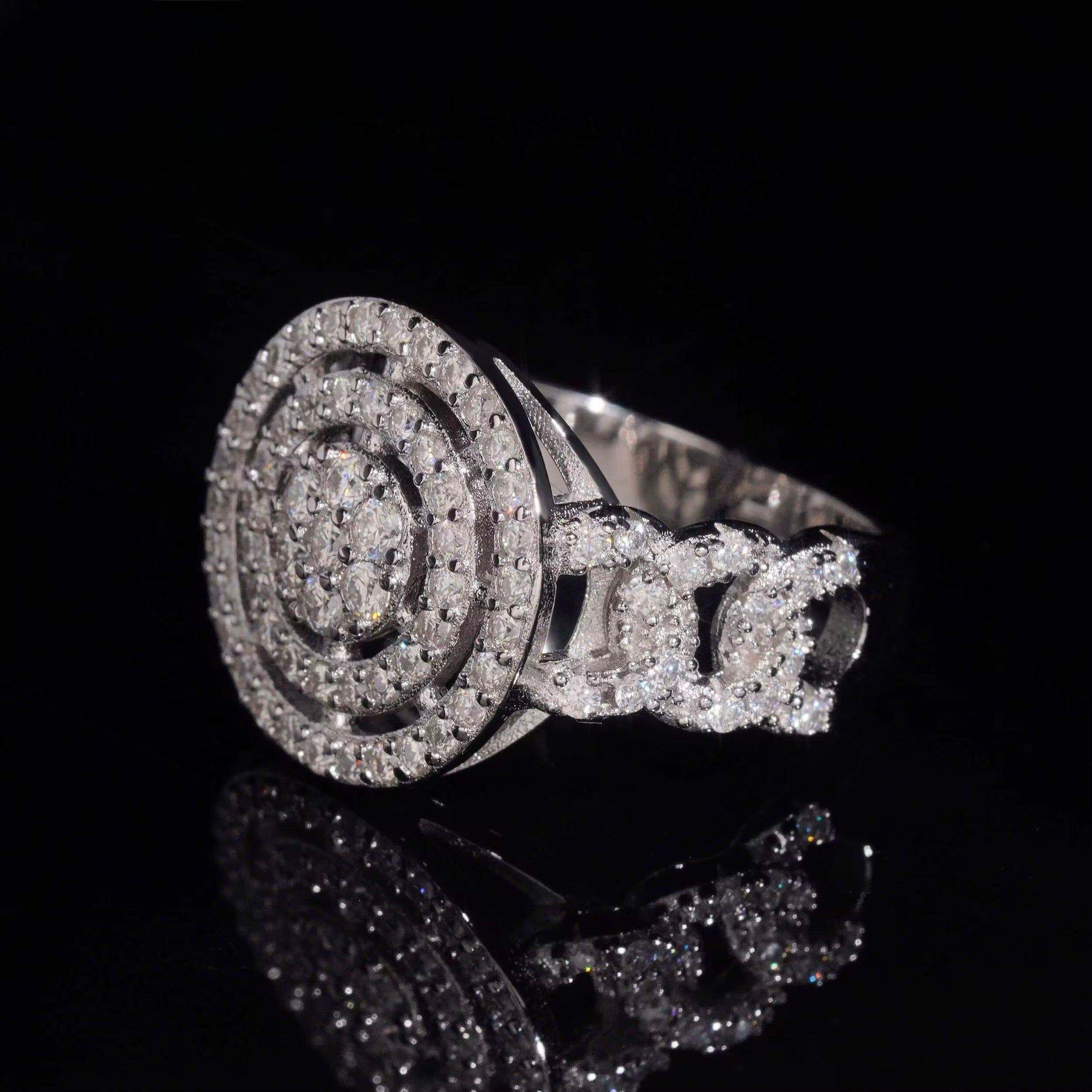 Eternal halo iced ring