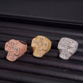 Moissanite cross ring