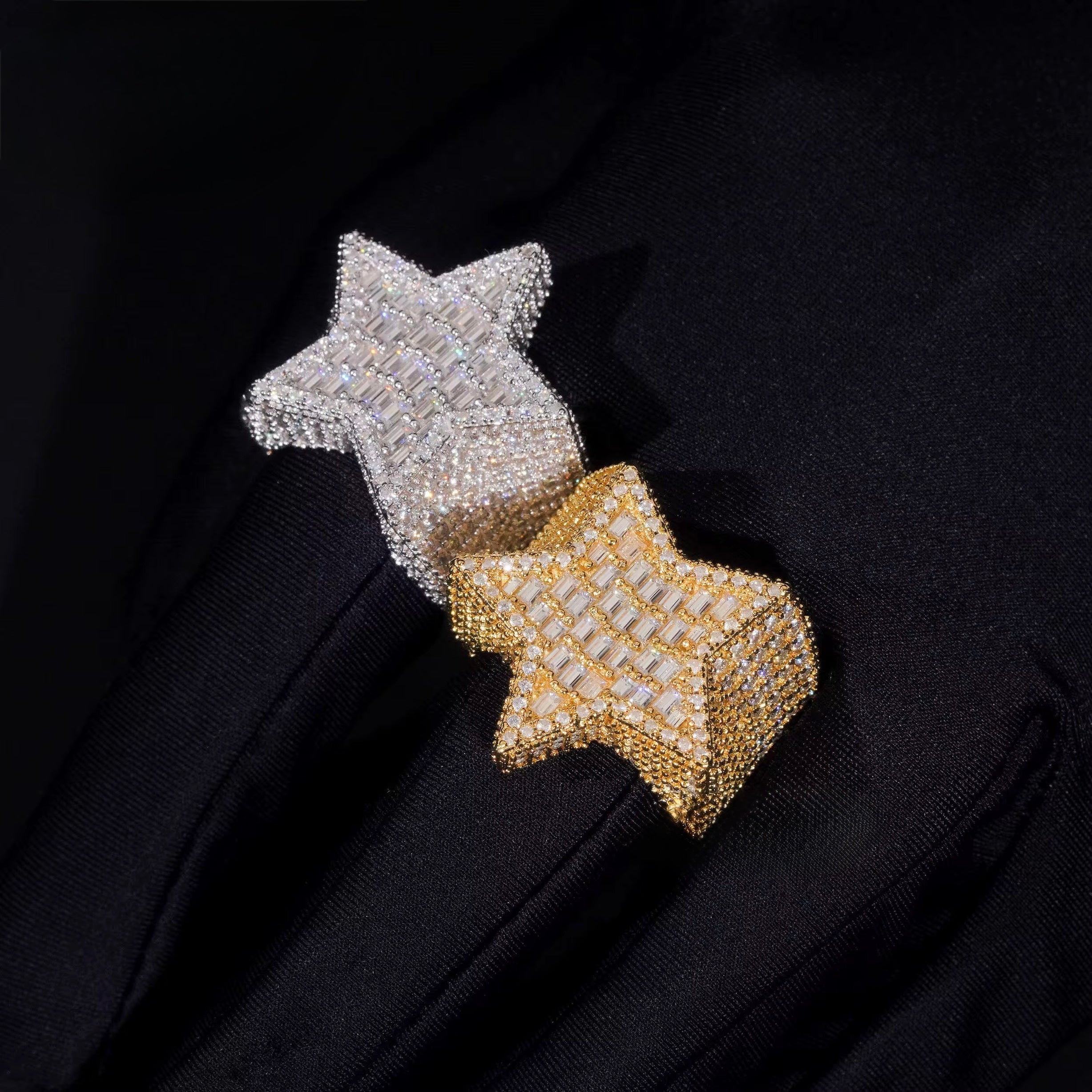 Moissanite star rings