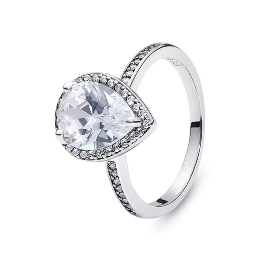 Pear Ring 925 silver