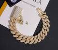 Cuban link, Raised Pointer, 18mm, 7-8 inch bracelet