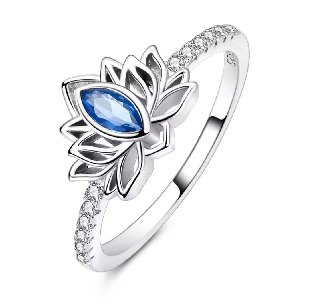 JANUARY birthstone ring 925 silver