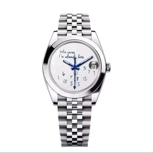 SEIKOMOD 'WHO CARES IM ALREADY LATE' DATEJUST