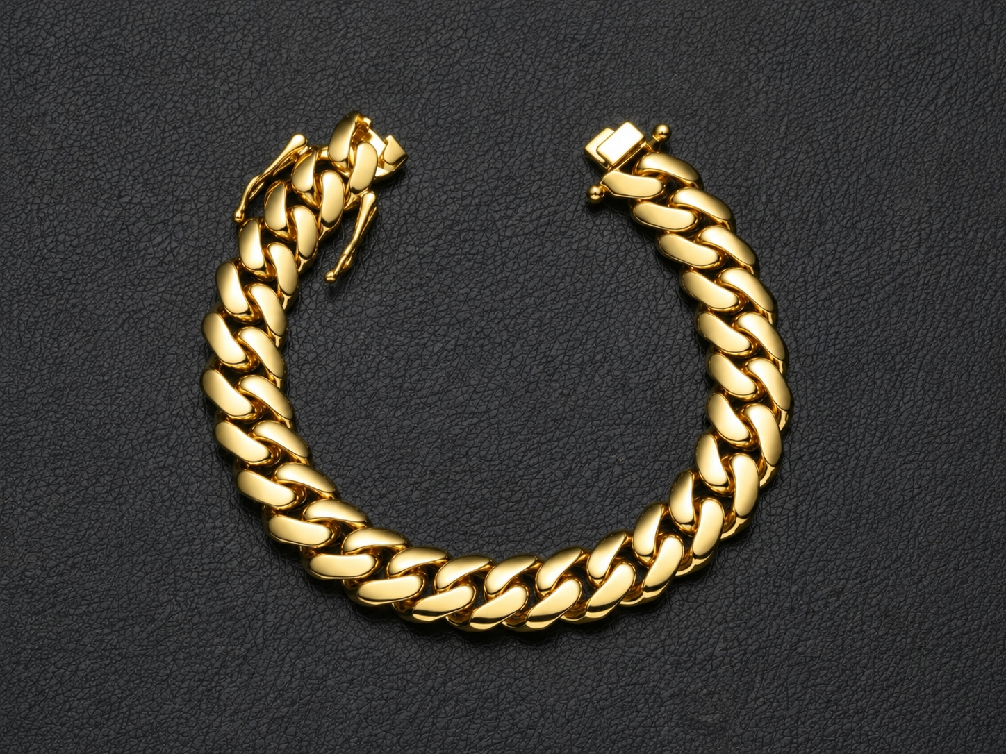 12mm Cuban Gold Filled Chain and Bracelet