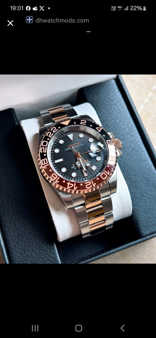SEIKOMOD 'ROOTBEER' GMT MASTER II