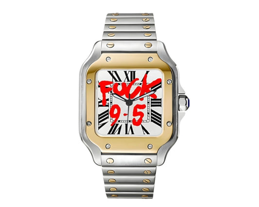 SEIKO MOD 'F*CK 9-5' SANTOS-GOLD LINING