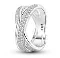 Twist ring 925 silver